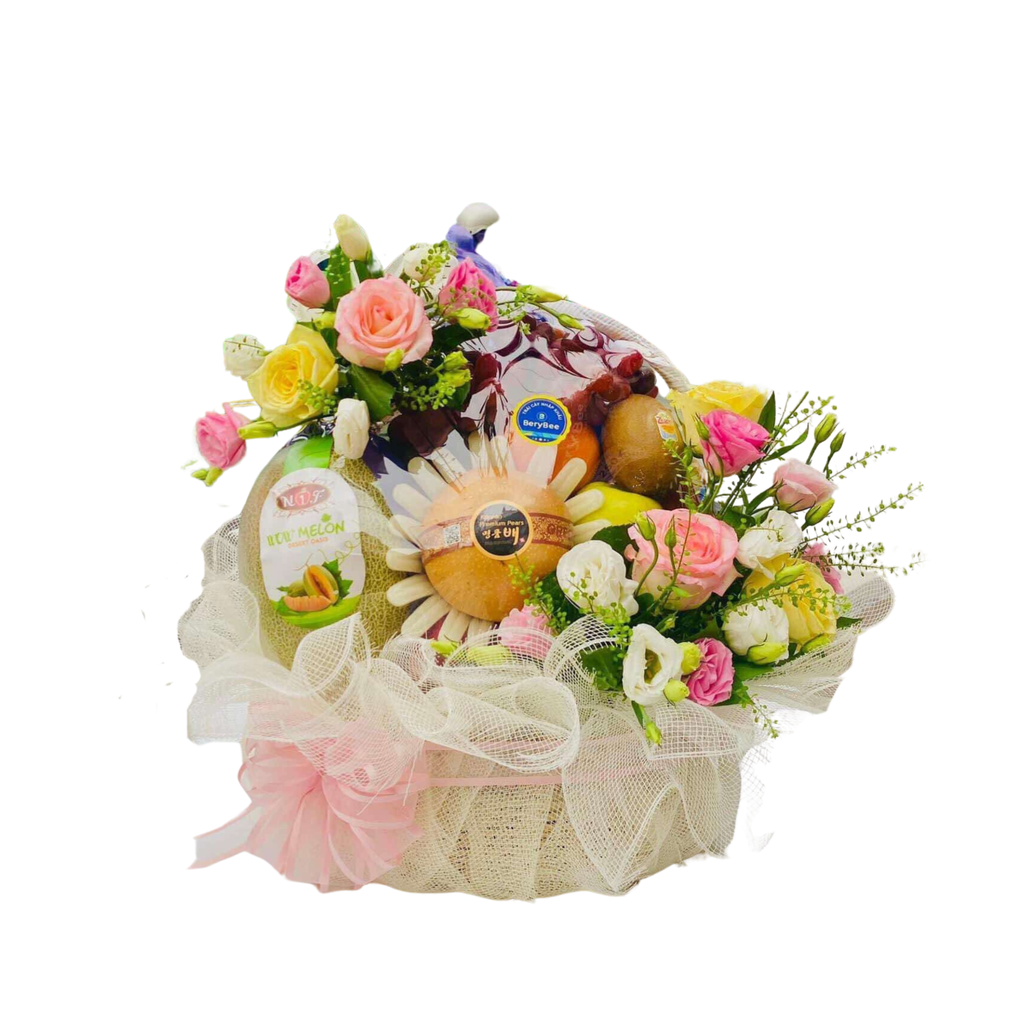 GIỎ QUÀ KÈM HOA TƯƠI